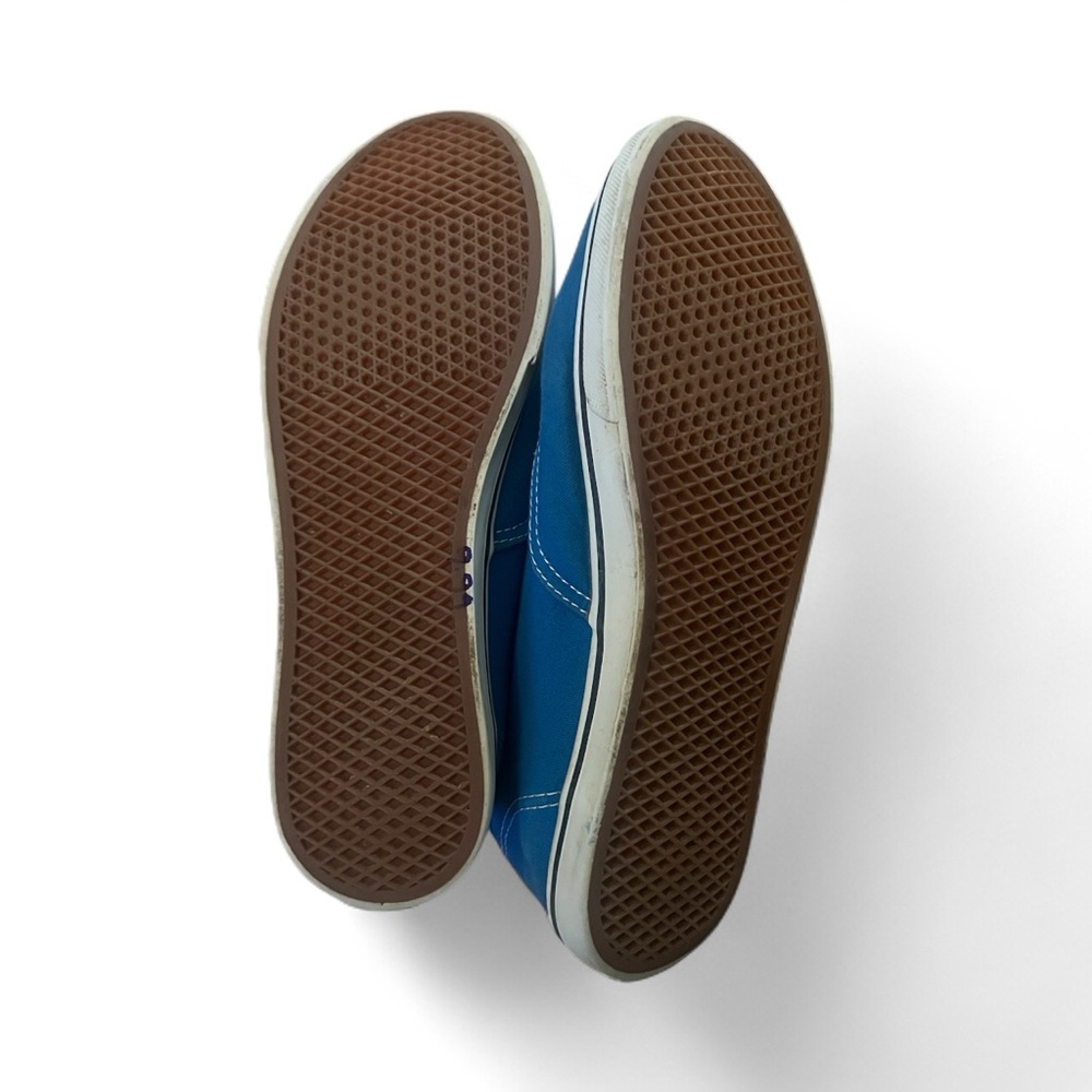 Vans Blue and Cream Canvas Shoes - Picture 4 of 4